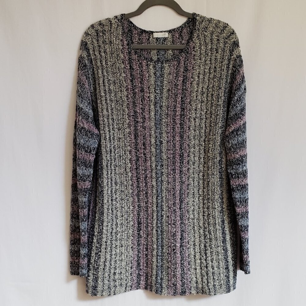 J. Jill - Blue, Pink and White Sweater.  Size Medium